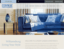 Tablet Screenshot of conwaygarden.com